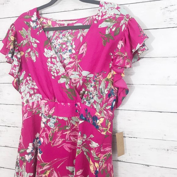 Rachel Roy Easy Crossover Ruffle Sleeve Dress - 10 - Picture 5 of 9